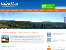 Tablet Screenshot of penzion-valentino.cz